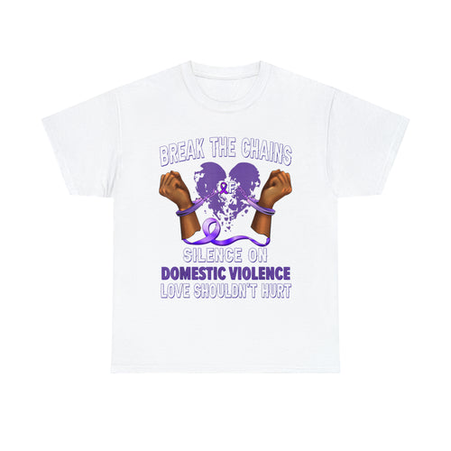 Domestic Violence Unisex Heavy Cotton Tee