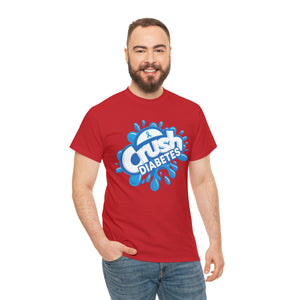 Crush Diabetes Awareness Unisex Heavy Cotton Tee