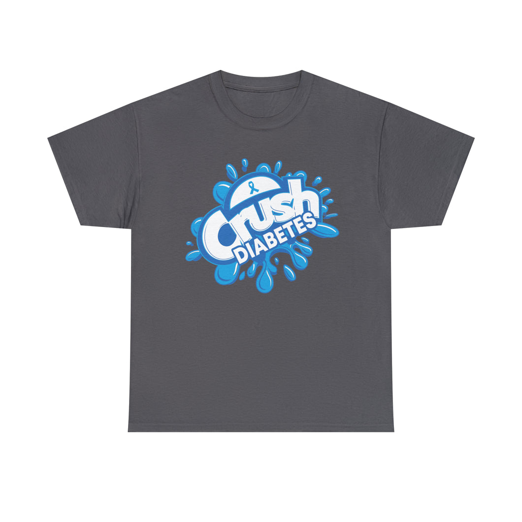 Crush Diabetes Awareness Unisex Heavy Cotton Tee