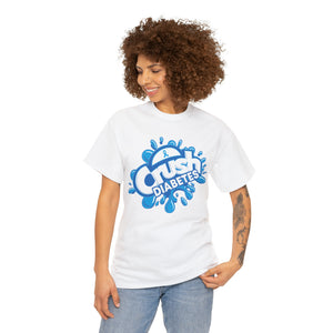 Crush Diabetes Awareness Unisex Heavy Cotton Tee