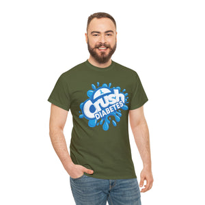 Crush Diabetes Awareness Unisex Heavy Cotton Tee