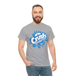 Crush Diabetes Awareness Unisex Heavy Cotton Tee