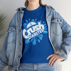 Crush Diabetes Awareness Unisex Heavy Cotton Tee
