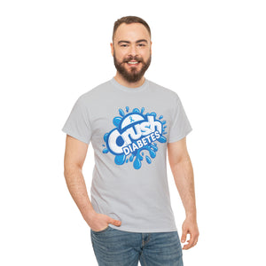 Crush Diabetes Awareness Unisex Heavy Cotton Tee