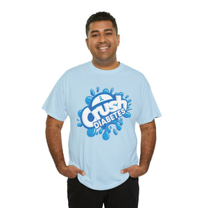 Crush Diabetes Awareness Unisex Heavy Cotton Tee