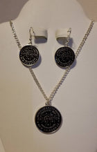 Load image into Gallery viewer, Sewerage and Waterboard New Orleans Louisiana Pendant Necklace and earring set