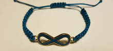 Load image into Gallery viewer, Turquoise Macrame Infinity bracelet