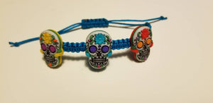 Sugar Skulls Button bracelet