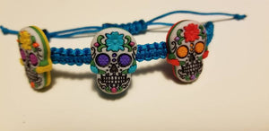 Sugar Skulls Button bracelet