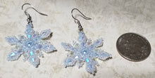 Load image into Gallery viewer, Snowflake Earrings with Austrian crystals